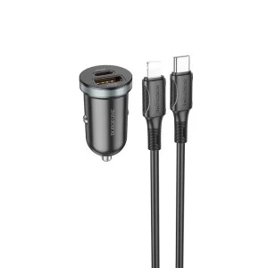 Авто зарядка Borofone BZ22 Scenery PD30W+QC3.0 (Type-C to iP) [Black]